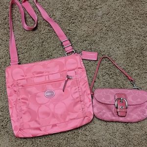 Coach messenger bag plus coin purse